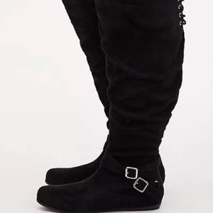 Torrid black corset boots